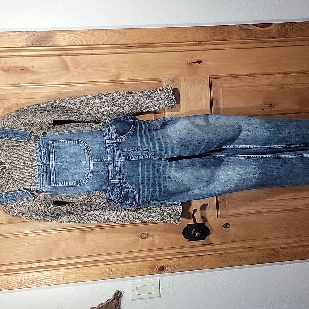 Dollhouse Stretchy Denim Overalls - Picture 4 of 15